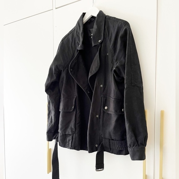 Wilfred Free Raydar Linen/Cotton Moto Jacket - Picture 11 of 11